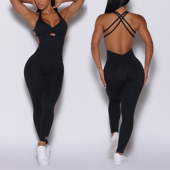 NWT BOMBSHELL SPORTSWEAR Bodysuit Black XS - Picture 1 of 10